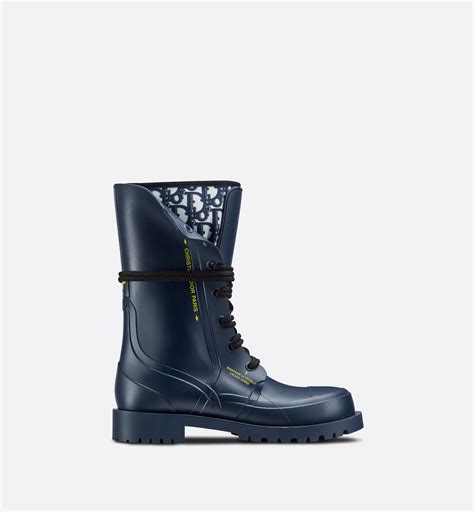 dior camp boot|Diorcamp Ankle Boot Deep Blue Dior Oblique Rubber and .